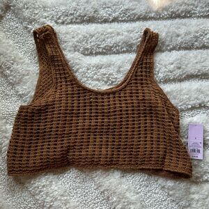 Wild Fable Crochet Crop Top Sz S
